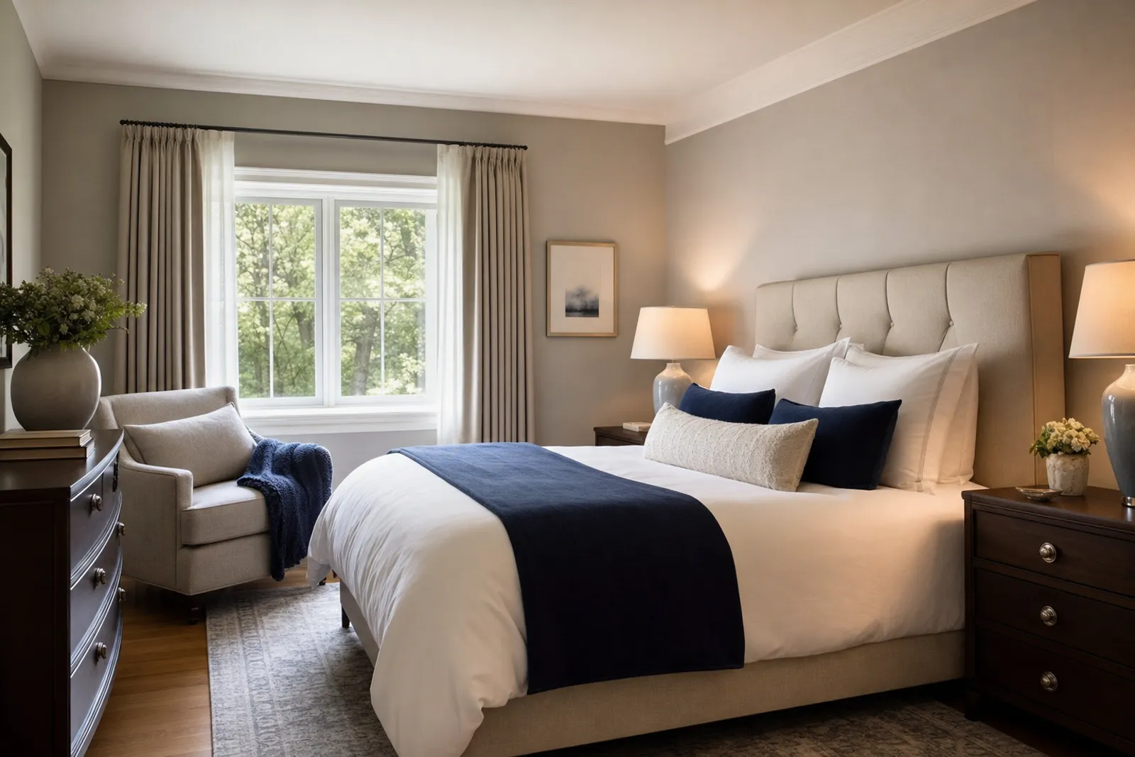 Private furnished bedroom in a San Antonio temporary housing option