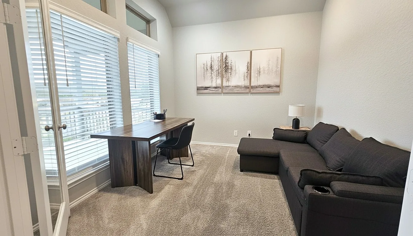 Dedicated furnished office and flex room at Aggie Run
