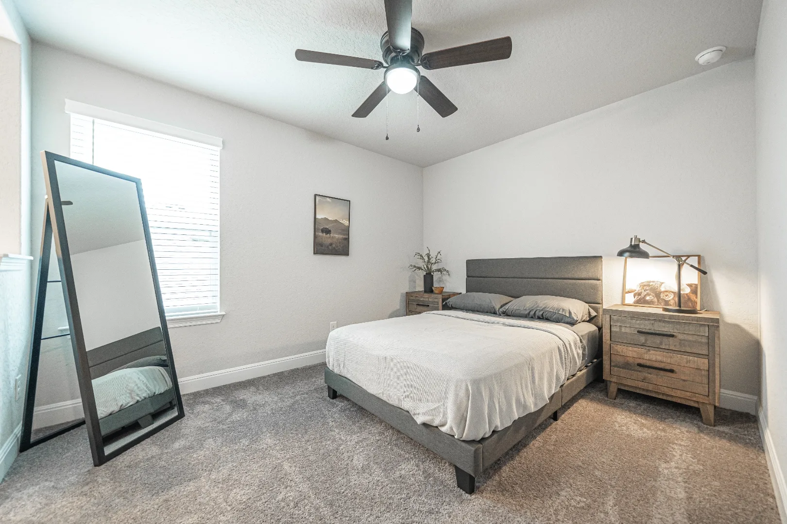 Furnished second bedroom at Locklear Way